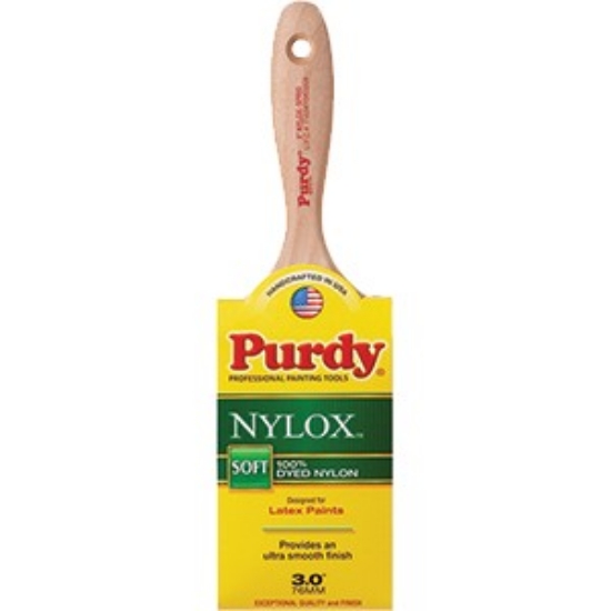 Picture of 3" 100% Dyed Nylon Soft Nylox Sprig Paint Brush