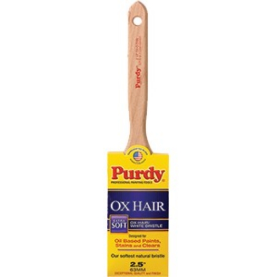 Picture of 2-1/2" Ox-Hair/White Bristle Extra Soft Ox-O-Thin Paint Brush