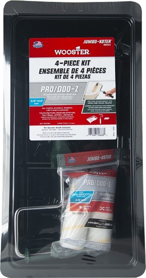 Picture of Wooster 4-1/2" x 3/8" Nap Pro/Doo-Z Jumbo-Koter Mini Roller Kit (4p