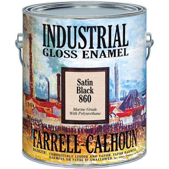 Picture of 860 Satin Black Wrought Iron Industrial Interior/Exterior Gloss Enamel