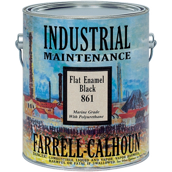 Picture of 861 Satin Black Wrought Iron Industrial Interior/Exterior Gloss Enamel