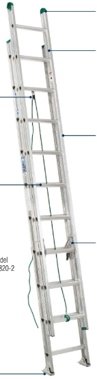 Picture of 16'ALUM EXT LADDER TYPE I