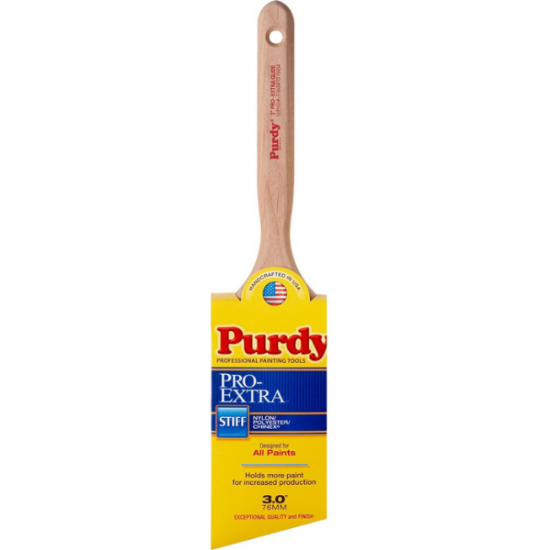 Picture of  3" Nylon/Polyester/Chinex Stiff Pro-Extra Glide Angular Paint Brush