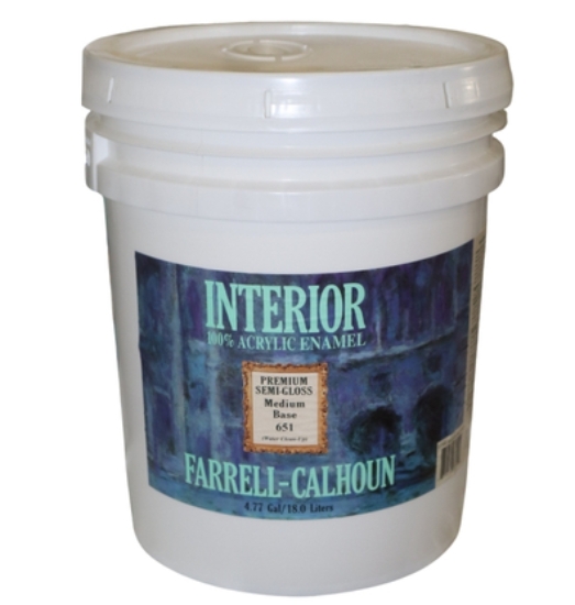 Picture of 651 Medium Base Interior 100% Acrylic Semi-Gloss Latex Enamel