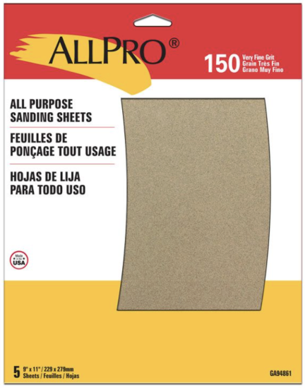 Picture of 150 GRIT SANDPAPER 5PACK