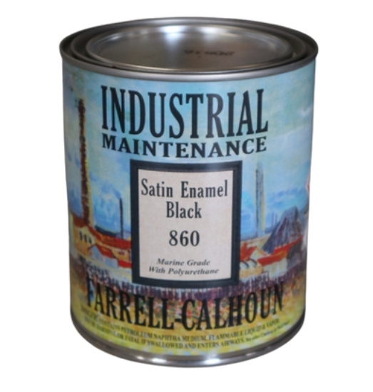 Picture of 860 Satin Black Wrought Iron Industrial Interior/Exterior Gloss Enamel
