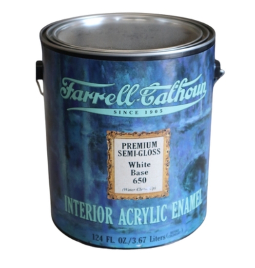 Picture of 650 White Base Interior 100% Acrylic Semi-Gloss Latex Enamel