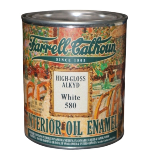 Picture of 580 Interior Oil-Based High-Gloss White Alkyd Enamel
